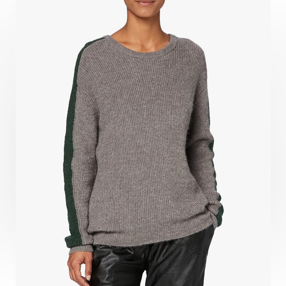 Gray and Green Sweater